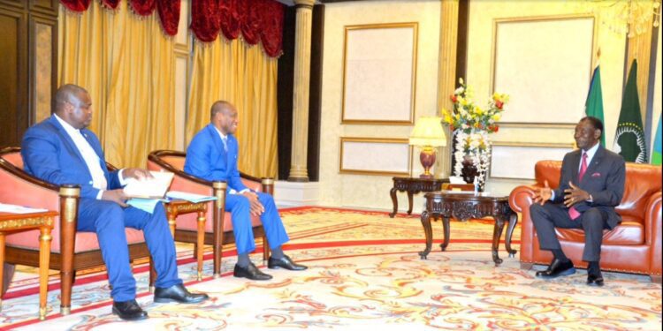 Le nouveau représentant de l’Ascena présenté au Président Obiang Nguema
