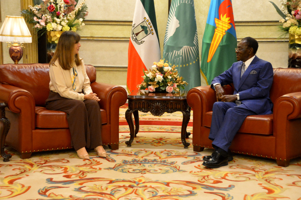 Coopération: Obiang Nguema échange avec l’Ambassadrice de France